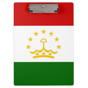 Flagge Tadschikistans Klemmbrett