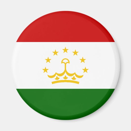 Flagge Tadschikistans Magnet (Vorne)