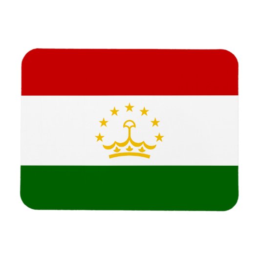 Flagge Tadschikistans Magnet (Horizontal)