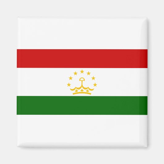 Flagge Tadschikistans Magnet (Vorne)