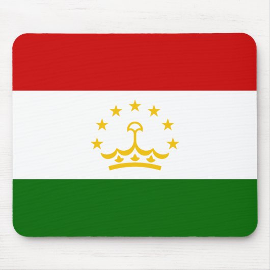 Flagge Tadschikistans Mousepad (Vorne)