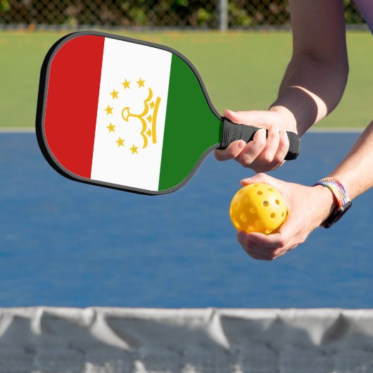 Flagge Tadschikistans Pickleball Schläger (InSitu)