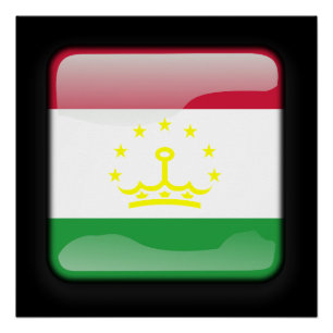 Flagge Tadschikistans Poster