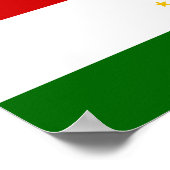 Flagge Tadschikistans Poster (Ecke)