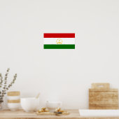 Flagge Tadschikistans Poster (Küche)
