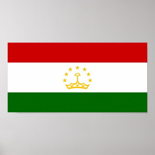 Flagge Tadschikistans Poster (Vorne)