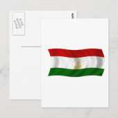 Flagge Tadschikistans Postkarte (Vorne/Hinten)