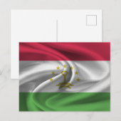 Flagge Tadschikistans Postkarte (Vorne/Hinten)