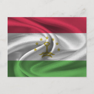 Flagge Tadschikistans Postkarte