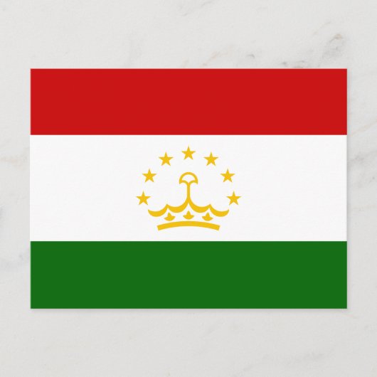 Flagge Tadschikistans Postkarte (Vorderseite)