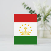 Flagge Tadschikistans Postkarte (Stehend Vorderseite)