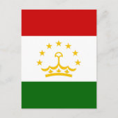 Flagge Tadschikistans Postkarte (Vorderseite)