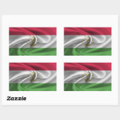 Flagge Tadschikistans Rechteckiger Aufkleber (Blatt)