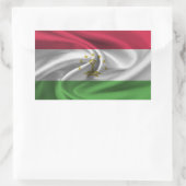 Flagge Tadschikistans Rechteckiger Aufkleber (Tasche)