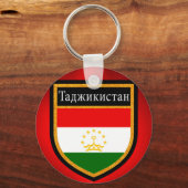 Flagge Tadschikistans Schlüsselanhänger (Vorderseite)