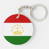 Flagge Tadschikistans Schlüsselanhänger (Rückseite)
