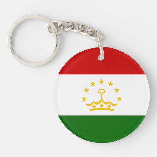 Flagge Tadschikistans Schlüsselanhänger (Vorderseite)