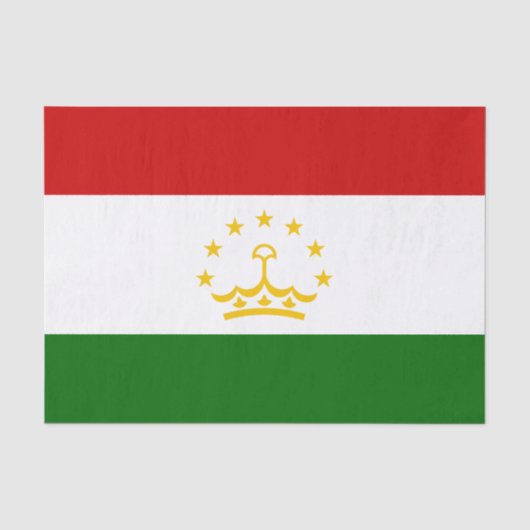 Flagge Tadschikistans Seidenpapier (Vorderseite)