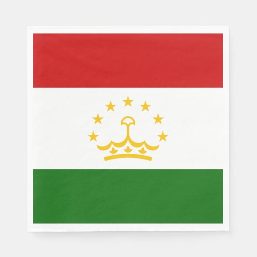 Flagge Tadschikistans Serviette (Vorderseite)