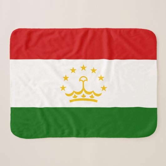 Flagge Tadschikistans Sherpadecke (Vorderseite (Horizontal))