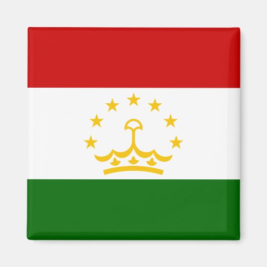 Flagge Tadschikistans (Tadschikistan) (Republik Ta Magnet (Vorne)