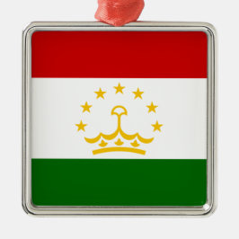 Flagge Tadschikistans (Tadschikistan) (Republik Ta Ornament Aus Metall