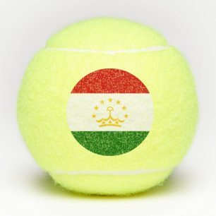 Flagge Tadschikistans Tennisbälle