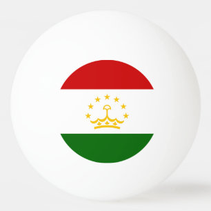 Flagge Tadschikistans Tischtennisball