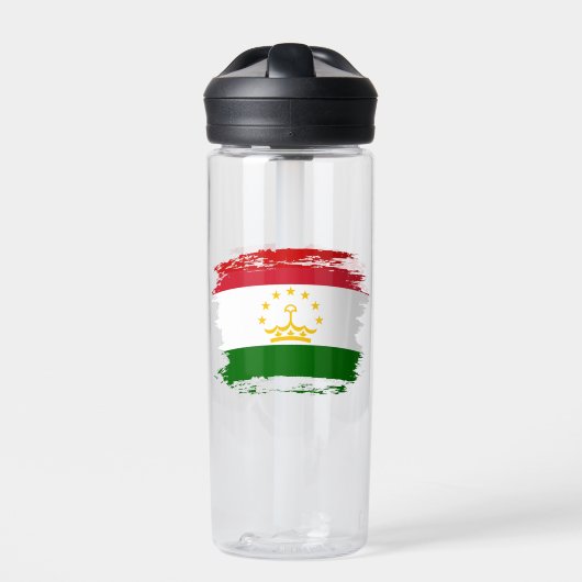 Flagge Tadschikistans Trinkflasche (Vorderseite)
