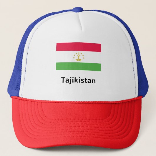 Flagge Tadschikistans Truckerkappe (Vorderseite)