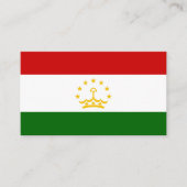 Flagge Tadschikistans Visitenkarte (Vorderseite)