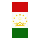 Flagge Tadschikistans Werbekarte (Hinten)