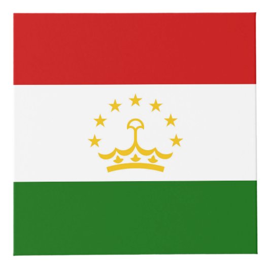 Flagge Tadschikistans Würfel (Vorderseite)