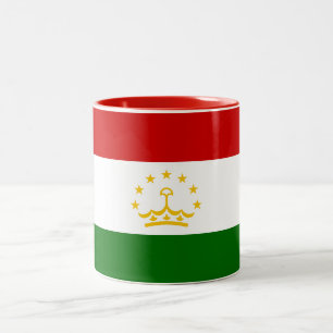 Flagge Tadschikistans Zweifarbige Tasse