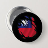 Flagge Taiwans Button (Vorne & Hinten)