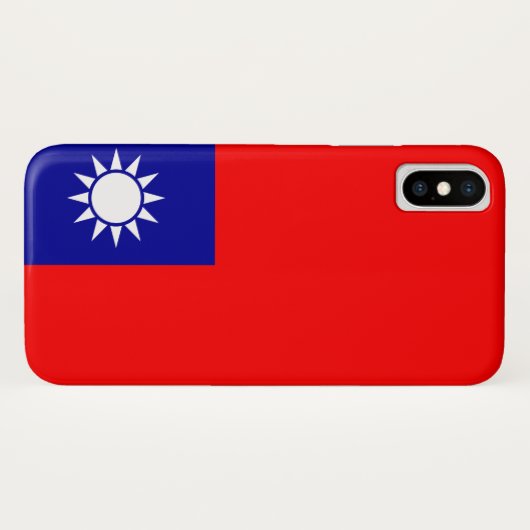 Flagge Taiwans Case-Mate iPhone Hülle (Rückseite (Horizontal))