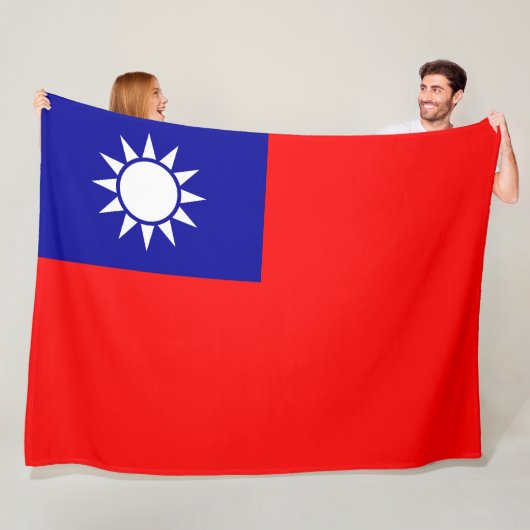 Flagge Taiwans Fleecedecke (Beispiel)