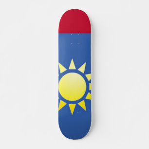 Flagge Taiwans Gelbes Sonnenkateboard Skateboard
