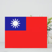 Flagge Taiwans Karte (Stehend Vorderseite)