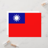 Flagge Taiwans Karte (Vorderseite/Rückseite Beispiel)