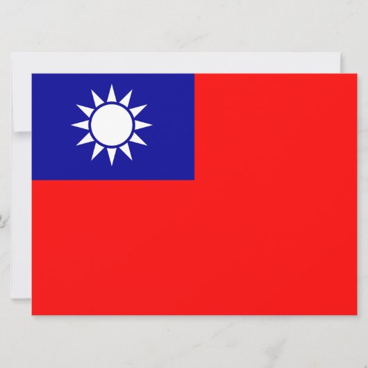 Flagge Taiwans Karte (Vorderseite)