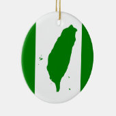 Flagge Taiwans Keramik Ornament (Rechts)