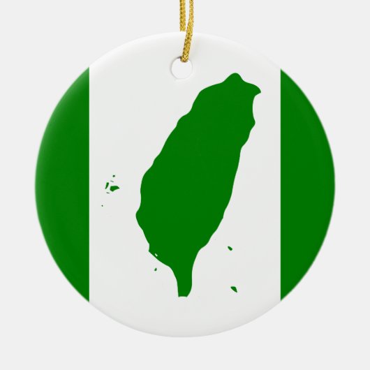 Flagge Taiwans Keramik Ornament (Vorne)