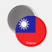 Flagge Taiwans Magnet (Vorderseite/Rückseite)