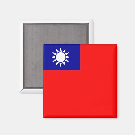 Flagge Taiwans Magnet (Vorderseite/Rückseite)