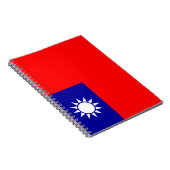 Flagge Taiwans Notizblock (Rechte Seite)