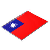 Flagge Taiwans Notizblock (Linke Seite)