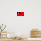 Flagge Taiwans Poster (Küche)