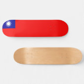 Flagge Taiwans Skateboard (Horizontal)