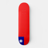 Flagge Taiwans Skateboard (Vorderseite)